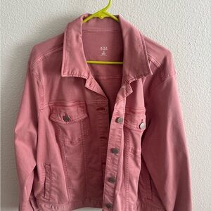a.n.a Women's Pink Denim Jacket